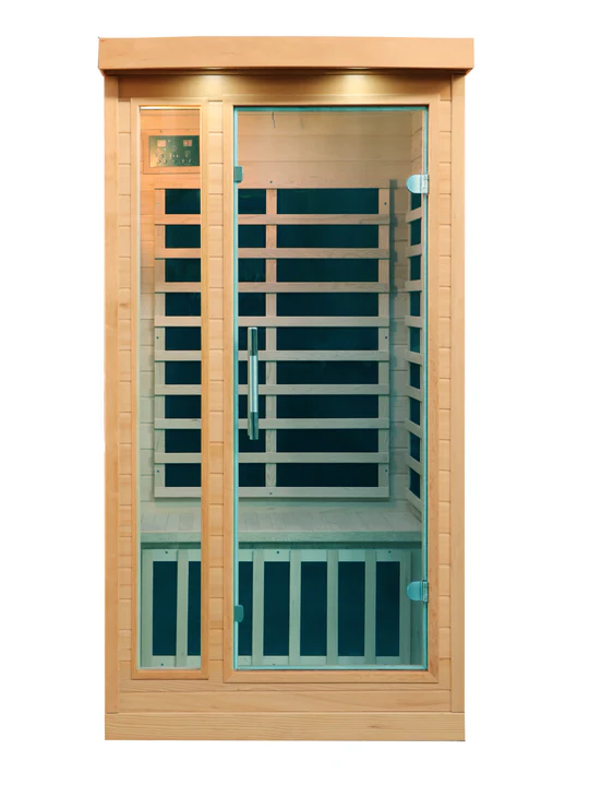 Great Lakes Spas Tremblant 1-Person Far Infrared Sauna — Canadian Hemlock